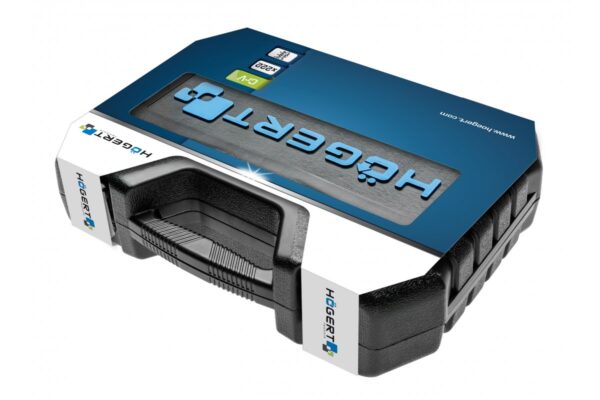 HOEGERT Набор инструментов, 222 шт., 1/4", 3/8",1/2", черный — изображение 2